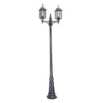 Wexford Twin Lamp Post Black / Silver - WX8