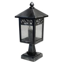 Winchcombe Pedestal Lantern Black / Silver - GZH/WC3