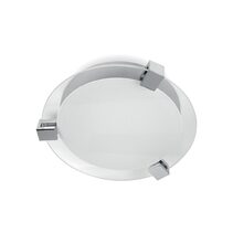 Contemporary 12W LED Ceiling Light Chrome / Warm White - CL2257-CH
