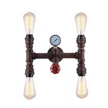 Carbon Filament Pipe Wall Light Aged Iron - Steam3