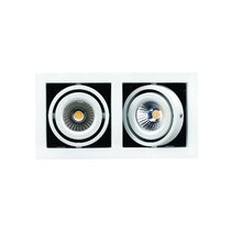 Double Frame 12W Dimmable LED White / Warm White - LDL-GIM2-WH