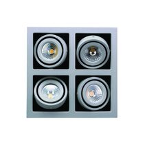 Quad Frame 24W Dimmable LED Silver / Warm White - LDL-GIM4-SI