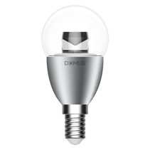 Key Round 6 Watt Clear Diffuser Dimmable LED Globe Chrome E14 / Warm White - 65048