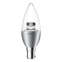 Key Candle 6 Watt Clear Diffuser Dimmable LED Globe Chrome B15 / Warm White - 65080