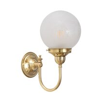 Luke Wall Light Brass With Sheffield Glass - LOI3000187A