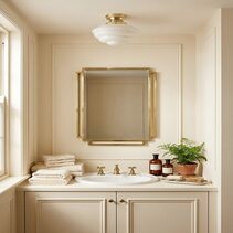 Cannes Opal Gloss Batten Fix Polished Brass - LOI3090489A