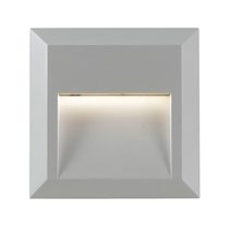 Prima 1W Square LED Step Light Silver / Cool White - PRIMA EX.SQ-SL