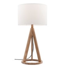 Vienna Table Lamp Natural Timber Tripod O-Ring - WT4901