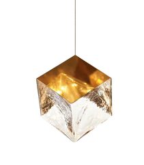Cube 1 Light Pendant Gold