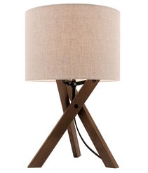 Oak Table Lamp Timber Tripod - A34711