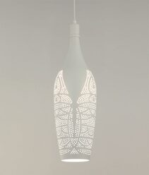 Bottle Shape Pendant Light White - MARRAKESH10