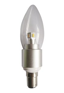 LED 4W Dimmable Candle Clear B15 3000K - CAN4D