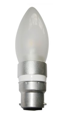 LED 4W Dimmable Candle Frosted B22 3000K - CAN10D