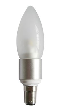 LED 4W Dimmable Candle Frosted B15 5000K - CAN16D