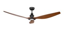 Concorde-II 58" DC Ceiling Fan With 12W LED Black / Mahogany / Cool White - 20067/62 + 20071/06
