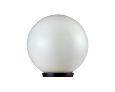 Ivela 30cm Opal Sphere Post Top Light Black - 18603