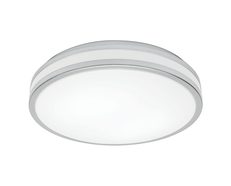 Dawn 20W Dimmable LED Oyster IP44 Round Aluminium / Cool White - MA2920WHT