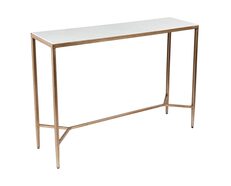 Chloe Stone Console Table Small Antique Gold - 32217