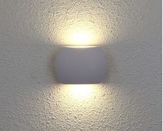 Remo 6.8W LED Up/Down Wall Light White Finish / Warm White - REMO2