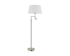 Santander Mother & Child Floor Lamp Satin Nickel / Warm White - 94946N