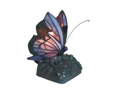 Tiffany Butterfly Table Lamp Purple - TL-818/PB