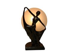 Ancient Dancing Lady Art Deco Table Lamp - N044