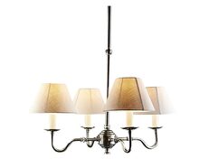 Milton Chandelier Silver Base With Shade - ELPIM51117AS