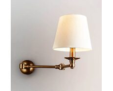 Portland 1 Light Swing Arm Wall Lamp Brass With Shade - ELPIM50764AB