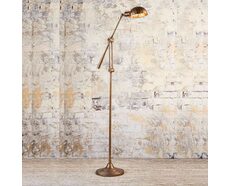 Calais 1 Light Floor Lamp Antique Brass - ELPIM57025AB