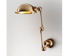 Lincoln Swing Arm Wall Lamp With Metal Shade Brass - ELPIM59857AB