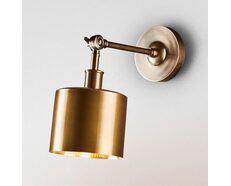 Portofino 1 Light Wall Lamp Antique Brass - ELPRTFWL15ABRA