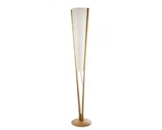 Vicenza 3 Light Floor Lamp Wooden / White - VICENZA-F/L