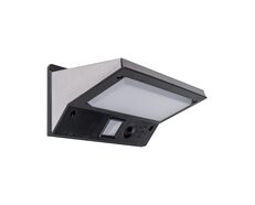 Solar LED Wall Light With Motion Sensor Black / Warm White - SLDWL0022-4.2W/BLK