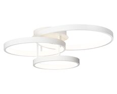 Zola 84W Dimmable LED Semi-Flush Mount Light White / Warm White - ZOLA3WHT