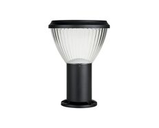 Commercial Solar LED Pillar Light Black / Warm White - SLDPIL0014-WW