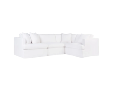 Birkshire Slip Cover Modular Sofa White Linen Option 1 - B32726