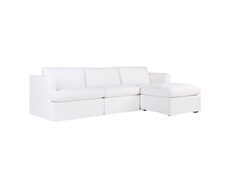 Birkshire Slip Cover Modular Sofa White Linen Option 6 - B32731
