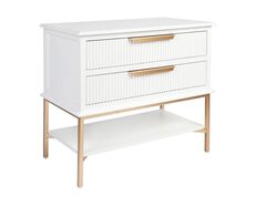 Aimee Bedside Table White - 32438