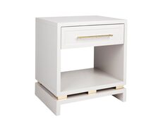 Pearl Bedside Table Small Grey - 32430