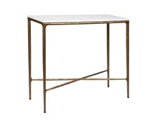 Heston Marble Console Table Small Brass - B32283