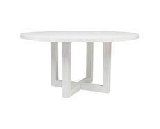 Leeton Round Dining Table White - B32357