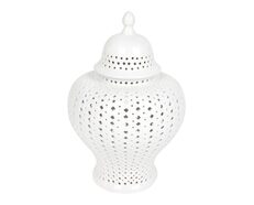 Minx Medium Temple Jar White - 52037
