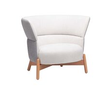 Wally High Wall Upholstered Occasional Chair Grey - FUR2071