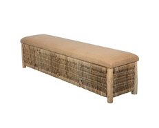 Cancun Wicker Bench Natural - FUR486GRY
