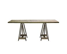 Timber Trestle Table Natural - D133