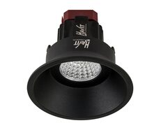 Lyra Deep Fixed 6W Recessed Triac Dimmable LED Downlight Black / Quinto - HCP-81220406