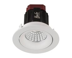 Lyra 6W Round Tilt Recessed Triac Dimmable LED Downlight White / Quinto - HCP-81320206