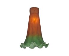 Lily Lampshade Replacement Glass Only - Green / Amber