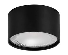 Nella 18W Round Fixed Surface Mounted Dali Dimmable LED Downlight Black / Tri-Colour - HCP-8921804