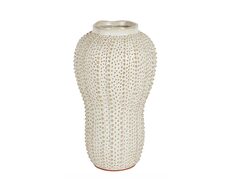 Ostrich Skin Ceramic Vase Natural - CAR202109